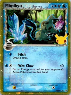 Mimikyu (Delta Species) SWSH136 Holofoil Promo Sword & Shield Promo Pokemon NM - Image 1
