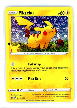 Pokemon TCG Pikachu SWSH039 Holo General Mills Promo 25th Anniversary 🔥⚡NM - Image 1