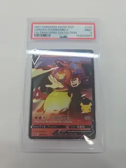 2021 POKEMON SWSH PROMO CELEBRATIONS COLLECTION LANCE'S CHARIZARD V PSA 9 - Image 2