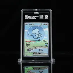 2024 Pokemon Paldean Fates Bubble Mew EX 232/091 SIR TAG Gem Mint 10 975 Pop 413 - Image 1