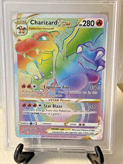 PSA 9 ~ 2022 POKEMON SWSH #174 FA/CHARIZARD VSTAR ~ BRILLIANT STARS-SECRET - Image 2