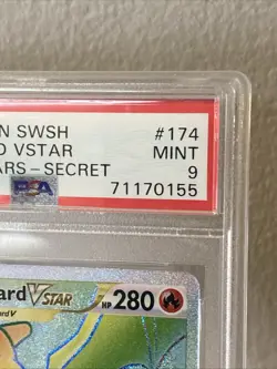 PSA 9 ~ 2022 POKEMON SWSH #174 FA/CHARIZARD VSTAR ~ BRILLIANT STARS-SECRET - Image 4