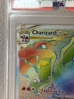 PSA 9 ~ 2022 POKEMON SWSH #174 FA/CHARIZARD VSTAR ~ BRILLIANT STARS-SECRET - Image 5