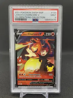 Pokemon Lances Charizard V Celebratons Black Star Promo #SWSH133 PSA 9 - Image 1
