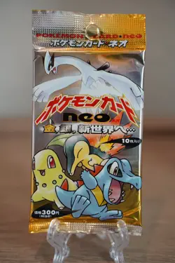 Holo Guaranteed Pokemon NEO GENESIS Japanese Booster Pack Factory Sealed Vintage - Image 1