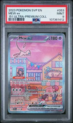 Pokemon 151 MEW ex 053 Black Star Promo Ultra-Premium UPC English 🔥 PSA 9 🔥 - Image 1