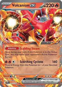 031/159 Volcanion ex : Holo Double Rare: Journey Together : Pokemon TCG - Image 1