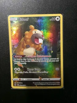 Bidoof GG29/GG70 Crown Zenith: Galarian Gallery Pokemon TCG Holo NM! - Image 1