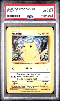 2023 Pokemon Pikachu CLC EN #008 PSA GEM MINT 10 - Image 2