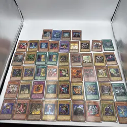 Vintage YuGiOh 49 Card Lot Blue Eyes Toon Dragon Gaia The Fierce Knight - Image 1