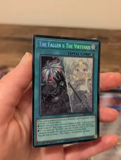 The Fallen & The Virtuous-Secret Rare-CH01-EN019 1st Edition Yugioh! - Image 2