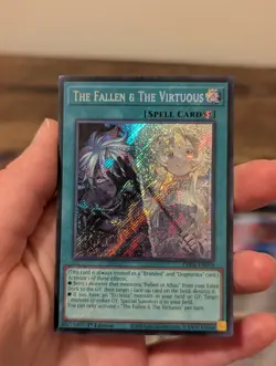 The Fallen & The Virtuous-Secret Rare-CH01-EN019 1st Edition Yugioh! - Image 3