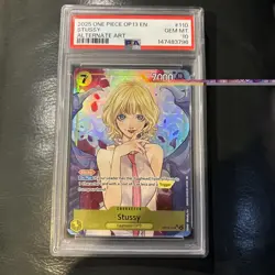 2025 Stussy OP13-110 Alternate Art Foil Carrying on His Will English PSA 10 - Image 1