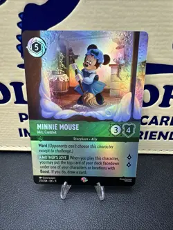 Disney Lorcana TCG Minnie Mouse Mrs. Cratchit 213/204 Epic Winterspell Holo - Image 1