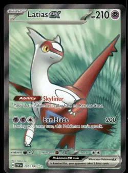 Pokemon Cards Latias ex 220/191 Surging Sparks Ultra Rare NM - Image 1