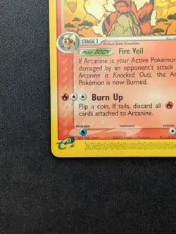 NM Pokemon Arcanine Regular Card 15/100 Sandstorm - Image 4