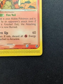NM Pokemon Arcanine Regular Card 15/100 Sandstorm - Image 5