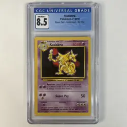 CGC 8.5 Kadabra 1999 Base Set 32/102 Graded Pokemon Card - Image 1