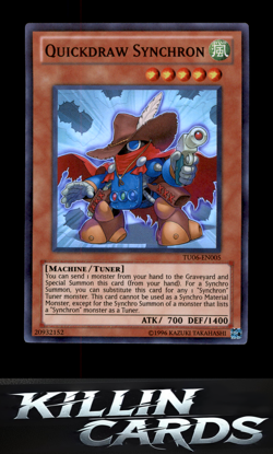 Quickdraw Synchron TU06-EN005 Super Rare Turbo Pack: Booster Six YuGiOh Card NM - Image 1