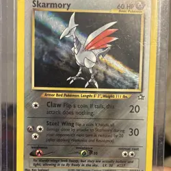 Pokemon TCG Skarmory Neo Genesis Holo Rare 13/111 Unlimited 60 HP Card - Image 1