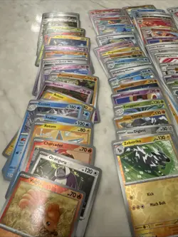 Approx 120 Pokemon Reverse Holo Cards – Surging Sparks SSP Set No Energy Code - Image 2
