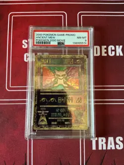 Pokemon TCG 2000 Ancient Mew Movie Promo Holo Card PSA 8 - Image 1