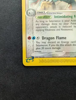 NM Pokemon Salamence Regular Card 19/97 Dragon Set - Image 4