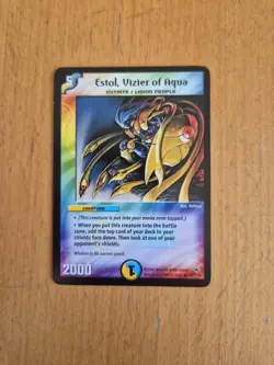 Duel Masters Trading Card Games Estol, Vizier Of Aqua Initiate / Liquid People - Image 1