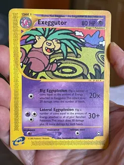 POKEMON EXEGGUTOR 13/147 RARE AQUAPOLIS HP CARD - Image 1