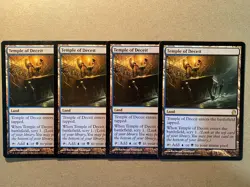 MTG 4x Temple of Deceit Theros Modern Magic the Gathering Card x4 NM - Image 1