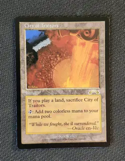 MTG, City of Traitors Exodus English, Lightly Played, Almost NM Condition - Image 1
