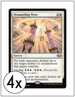 4x Dismantling Wave, Tarkir Dragonstorm Commander, Magic MTG NM - Image 1