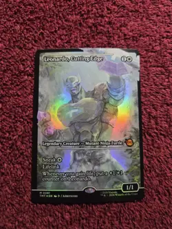 MTG Leonardo Cutting Edge 0281 Foil (Borderless) TMNT - Image 1