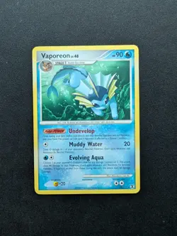 M/NM Pokemon Vaporeon Regular Card 34/111 Rising Rivals - Image 1