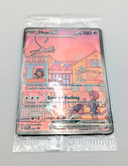 Sealed Pokemon TCG Mew EX 053 Promo Card Holo Scarlet & Violet 151 Black Star - Image 1