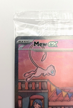 Sealed Pokemon TCG Mew EX 053 Promo Card Holo Scarlet & Violet 151 Black Star - Image 2