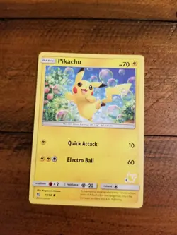 4X PIKACHU 19/68 Battle Academy Stamped Hidden Fates Pokemon Card Near Mint - Image 1