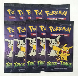 Pokemon 2023 Halloween Trick Or Trade 3 Card Booster Pack New Sealed (Lot Of 10) - Image 1