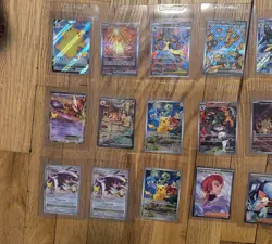 24 Card Pokemon Lot All Cards NM In Grading Sleeves Ft 9 SIRs - Image 2