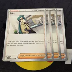 Rika 172/182 - Paradox Rift - Pokemon Trainer Card Set x4 - Playset - Image 1