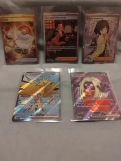 Pokemon 151 Lot 5 Cards Illustration Rare Double Rare SIR Zapdos Jynx - Image 1