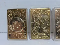 23K Gold Plated CHARIZARD, JIGGLYPUFF, PIKACHU, POLIWHIRL Trading Card 1999... - Image 2