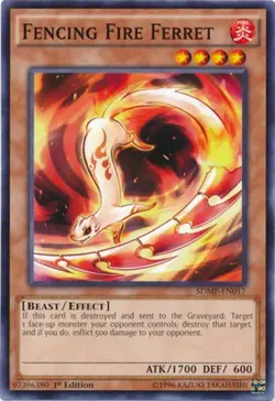 Fencing Fire Ferret - SDMP-EN017 - Common - 1st Edition - Lightly Played - Image 1