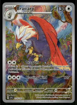 Pokemon Cards Braviary 214/191 Surging Sparks Illustration Rare NM *2 - Image 1