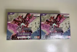 Lot of (2) Gundam Card Game English GD03 Steel Requiem Booster Box Sealed - Image 1
