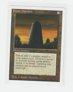 Magic the Gathering ~ MTG ~ 1x Basalt Monolith ~ UNLIMITED ~ LP - Image 1