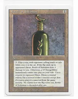 Magic the Gathering ~ MTG ~ 1x Bottle of Suleiman ~ LP ~ REVISED - Image 1