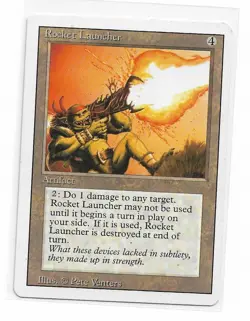 Magic the Gathering ~ MTG ~ 1x Rocket Launcher ~ LP ~ REVISED - Image 1