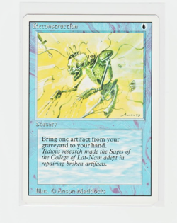 Magic the Gathering ~ MTG ~ 1x Reconstruction ~ M/NM ~ REVISED - Image 1