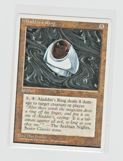 Magic the Gathering ~ MTG ~ 1x Aladdin's Ring ~ M/NM ~ 4th Edition - Image 1